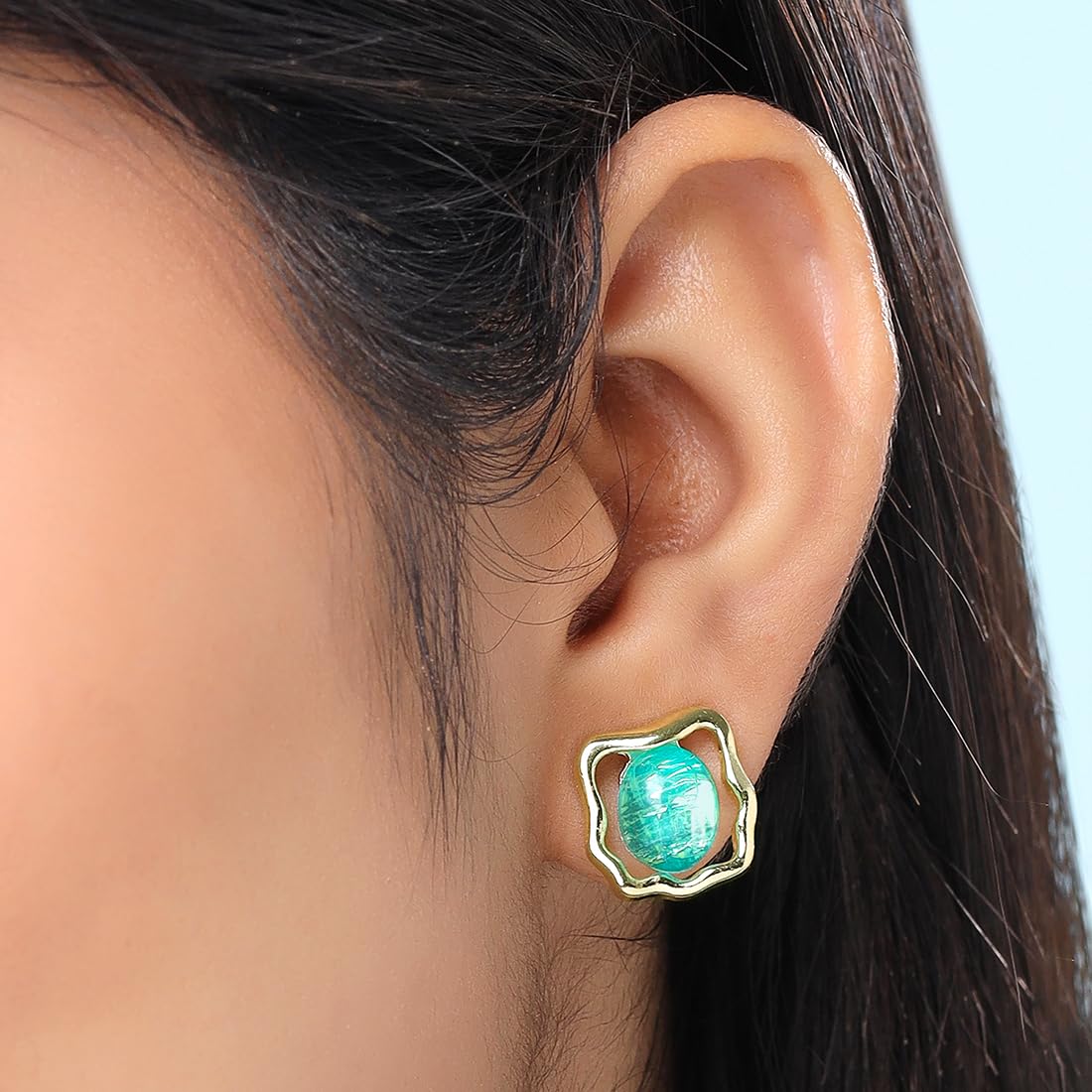 Yellow Chimes Lightweight Stud Earrings - Comfortable for all-day wear