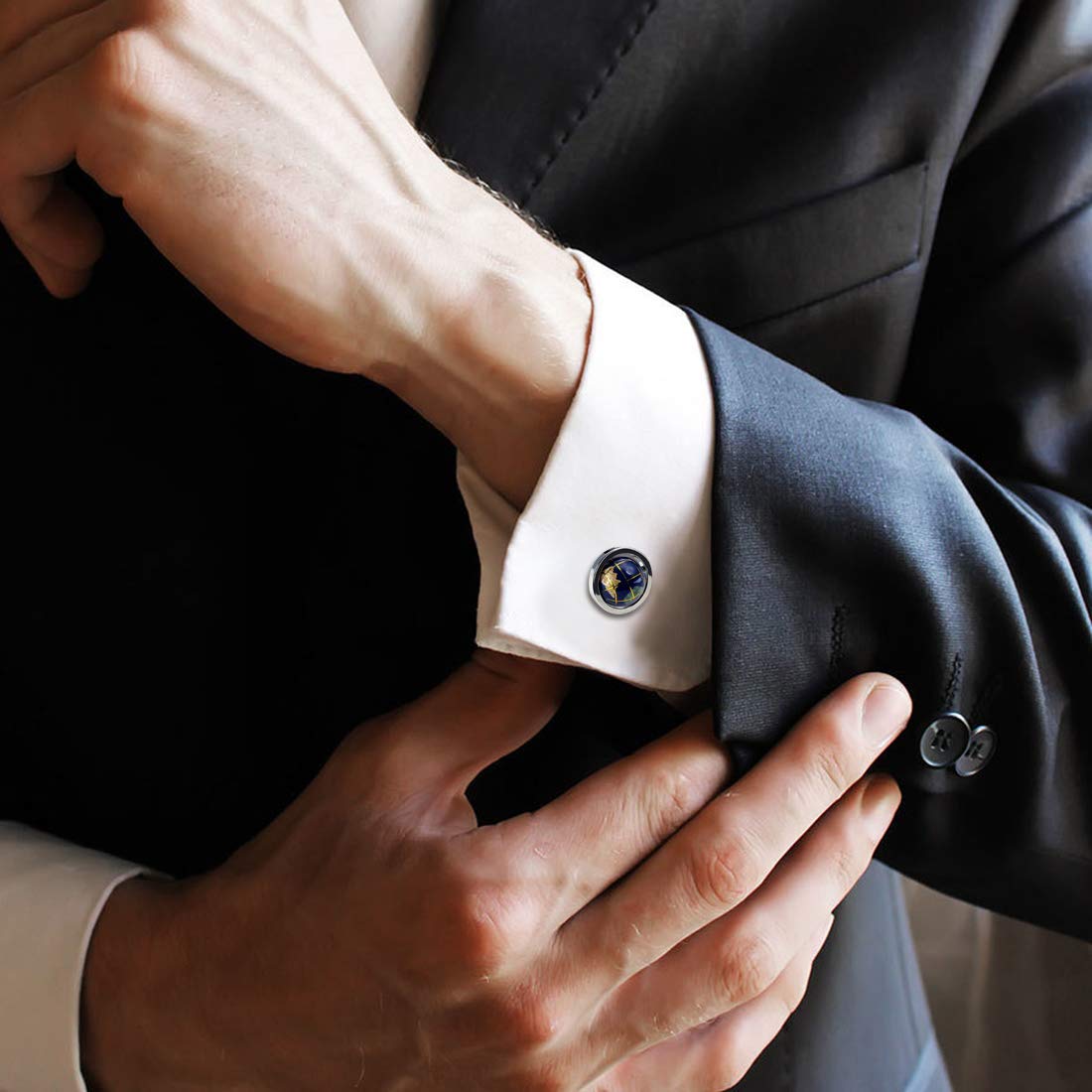 Yellow Chimes elegant cufflinks - suitable for business events