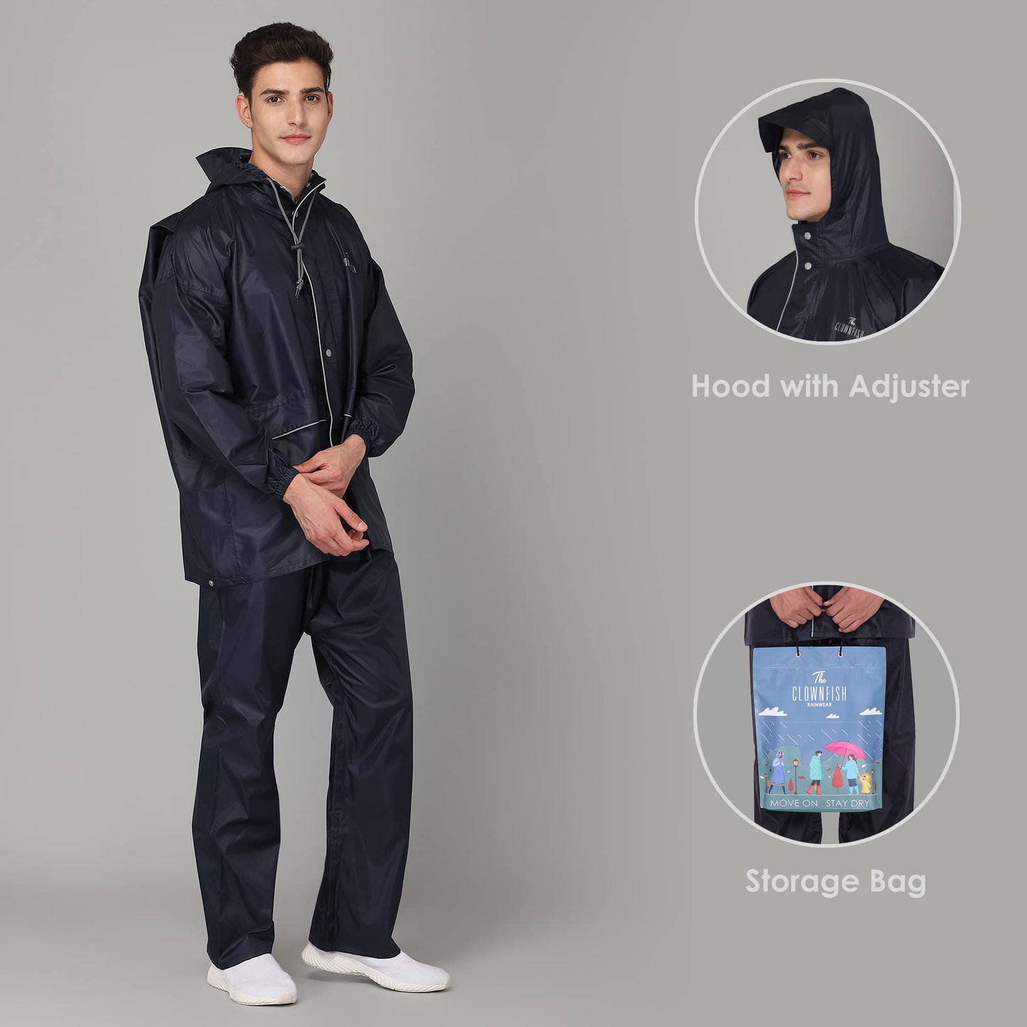 Clownfish Waterproof Coat - Reflective stripe visibility