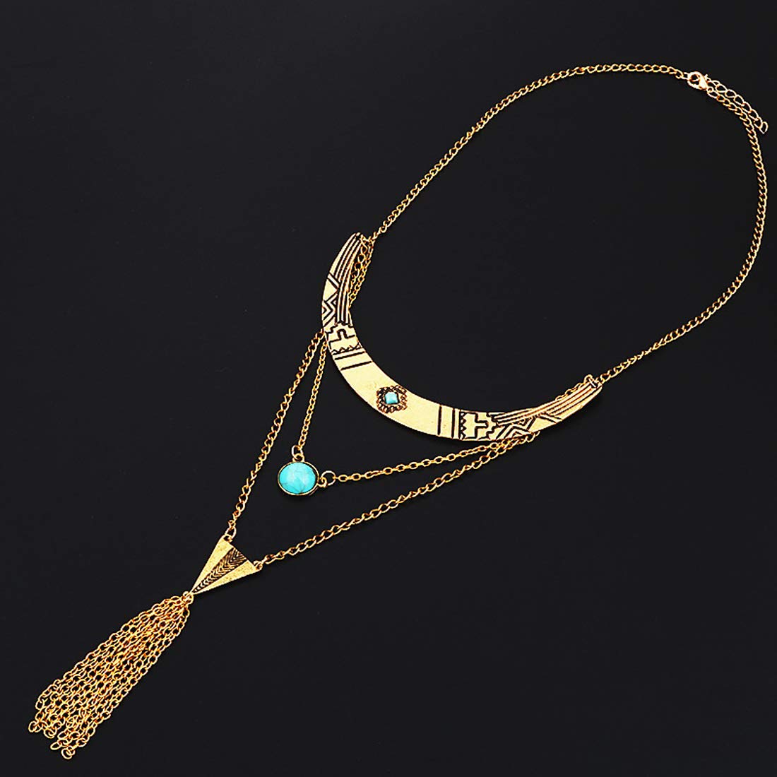 Yellow Chimes long chain necklace - perfect for gifting