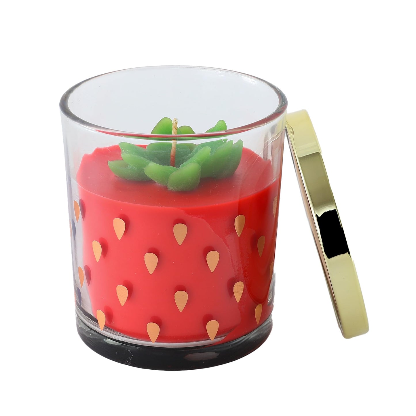 Combo: Aromatherapy Scented Candles | 52 Hrs Burn Time | Soy Wax | Aroma Strawberry | For Home Decor