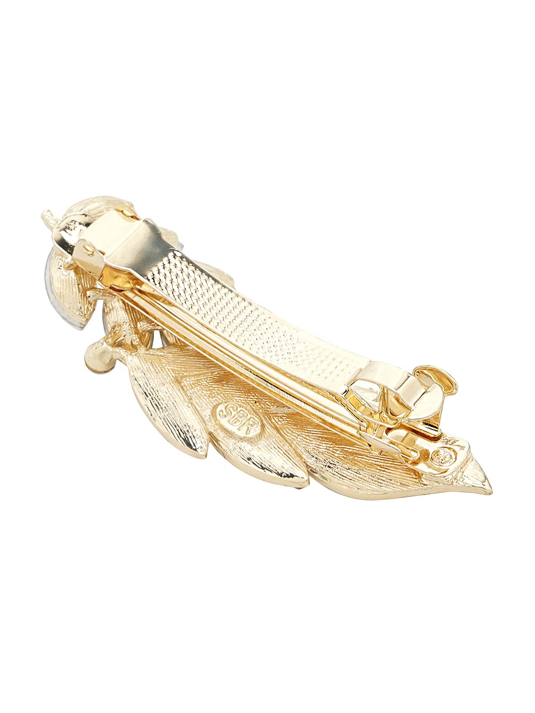 Yellow Chimes French hair clip - Special occasion hairstyle
