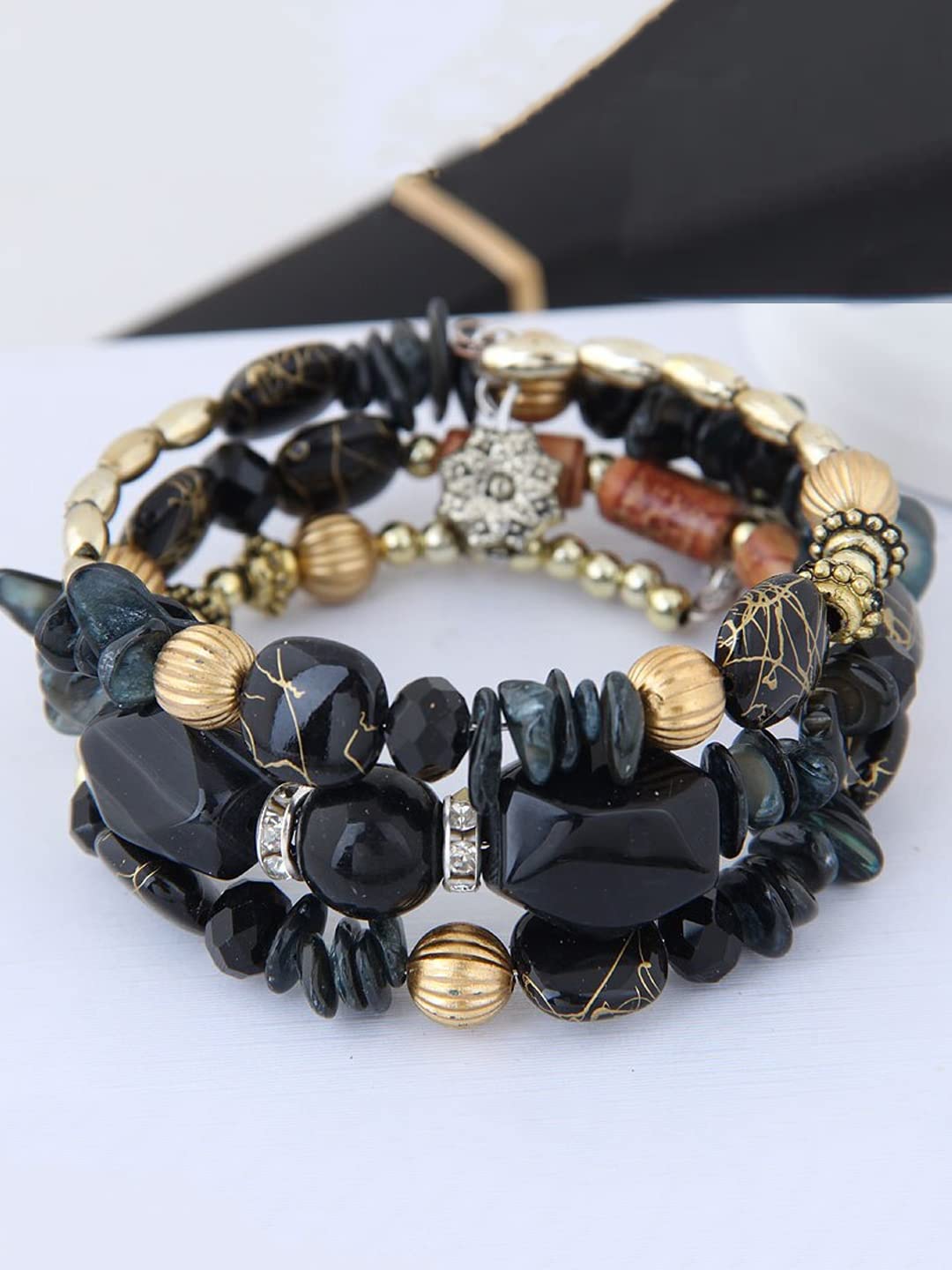 Yellow Chimes bohemian bracelet - everyday wear accessory