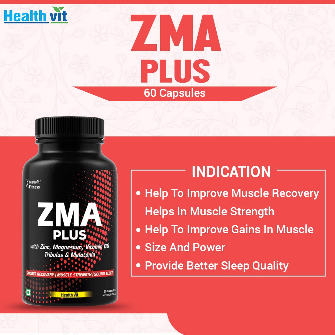 Healthvit ZMA Plus - Fitness Nutrition