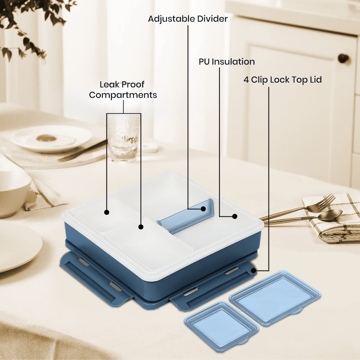 Pinnacle PentaGo Tiffin Box - Convenient for Travel