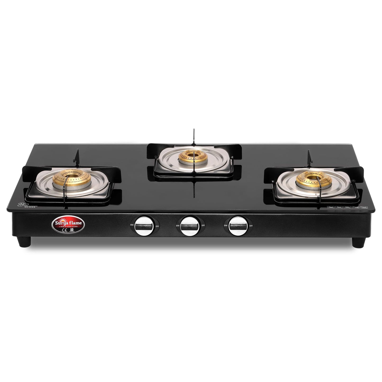 Surya Flame nex gas stove - stylish modern kitchen
