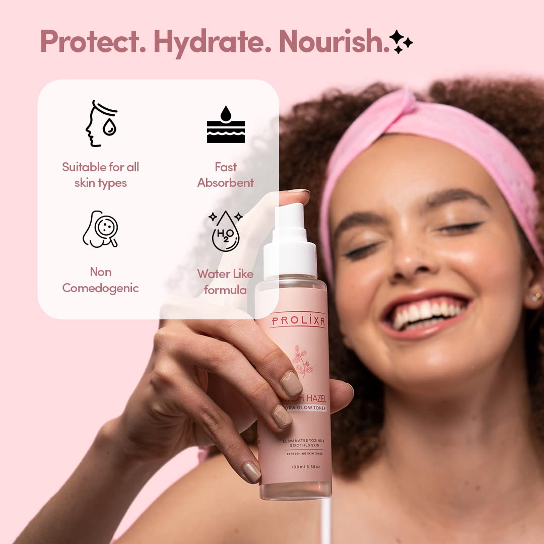 Prolixr Witch Hazel Toner - Refreshing Cherry Blossom scent