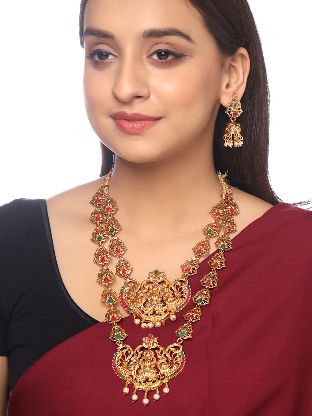 Yellow Chimes Jhumka Earrings Set - Stylish Ethnic Look