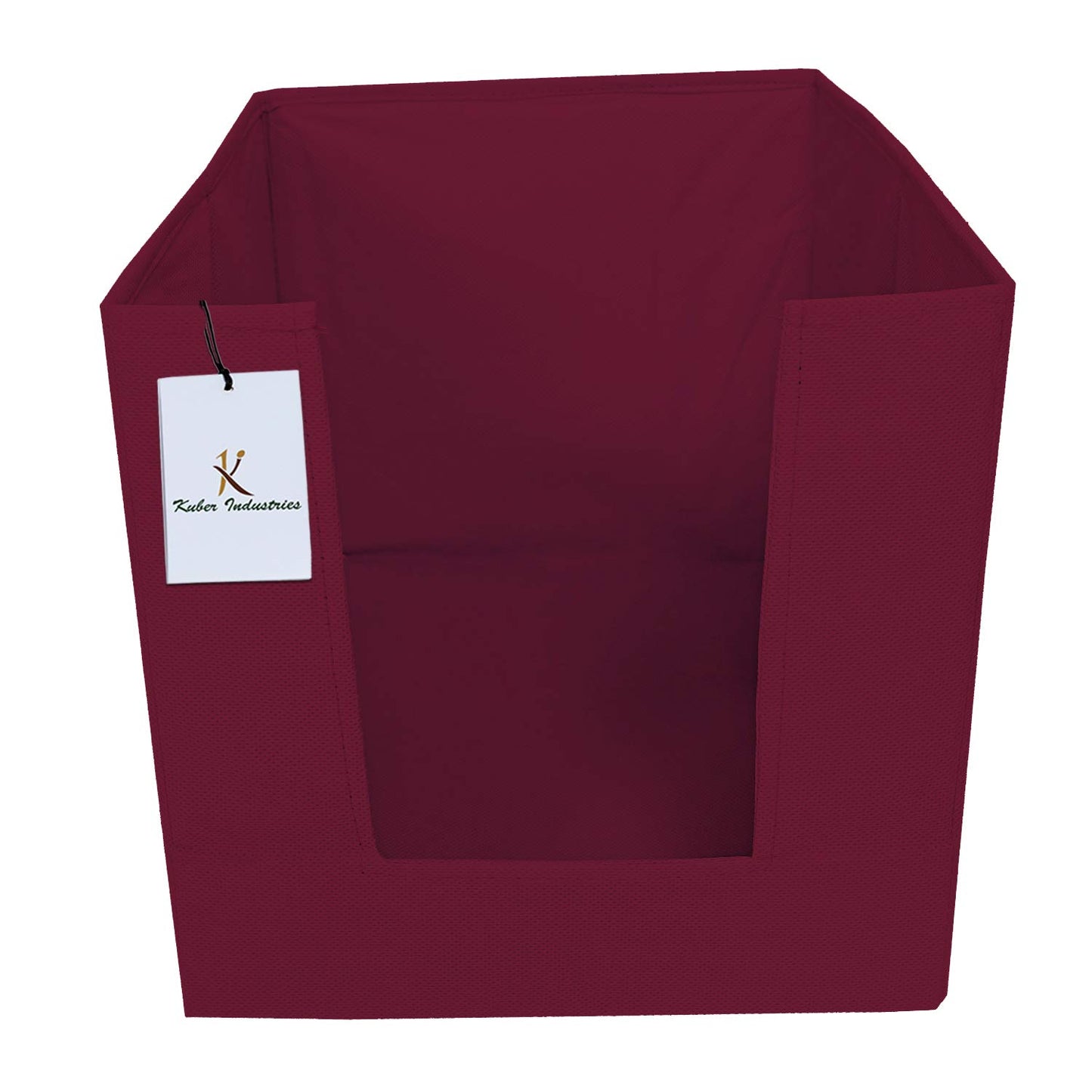 Pack of 4: Non Woven Shirt Stacker Wardrobe Organizers | Clothes Covers | Standard Size | Maroon