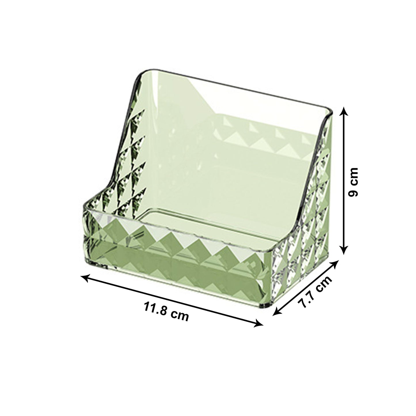 Crystal Finish Wall Hanging Jewellery Box - Multipurpose Storage Solution | Ideal for Makeup & Skincare | Dark Green