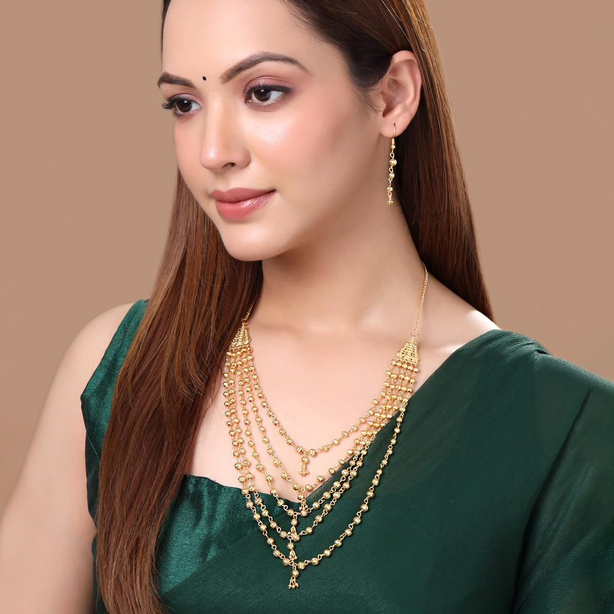 Yellow Chimes Jewellery Set - Stylish for Festivals