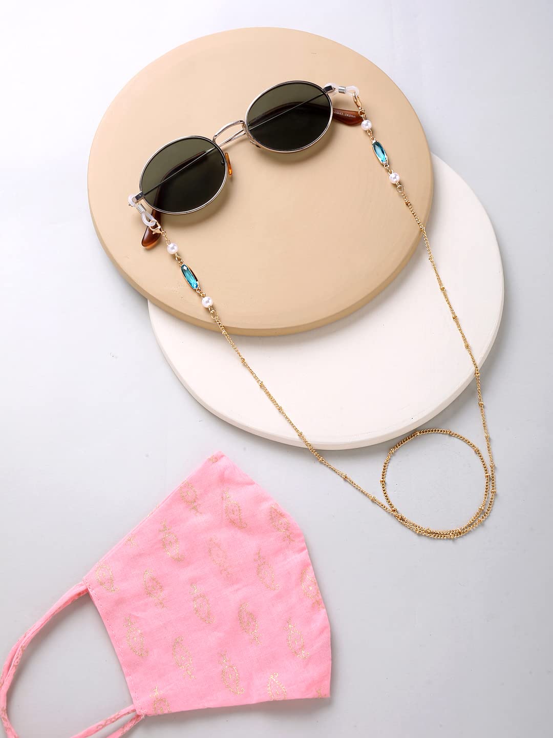 Yellow Chimes trendy sunglasses chain - multipurpose eyewear holder