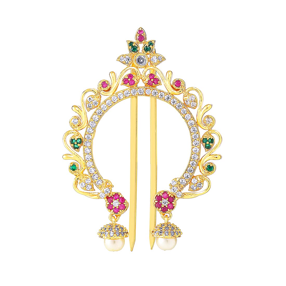 Yellow Chimes Elegant Hair Clip - Party hair decoration