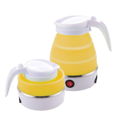 The Better Home FUMATO 600ml Foldable Electric Kettle for Hot Water 600W | Multipurpose, Mini, Collapsible, Travel Kettle | Food Grade Silicone Body, Stainless Steel Base & Leak Proof (Yellow)