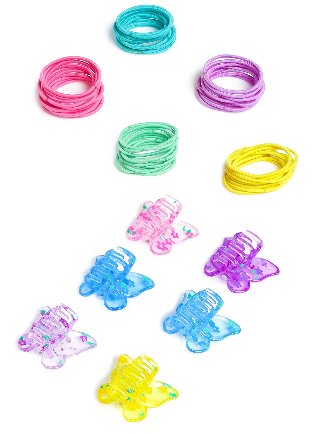 Yellow Chimes mini butterfly hair clutchers - hair styling