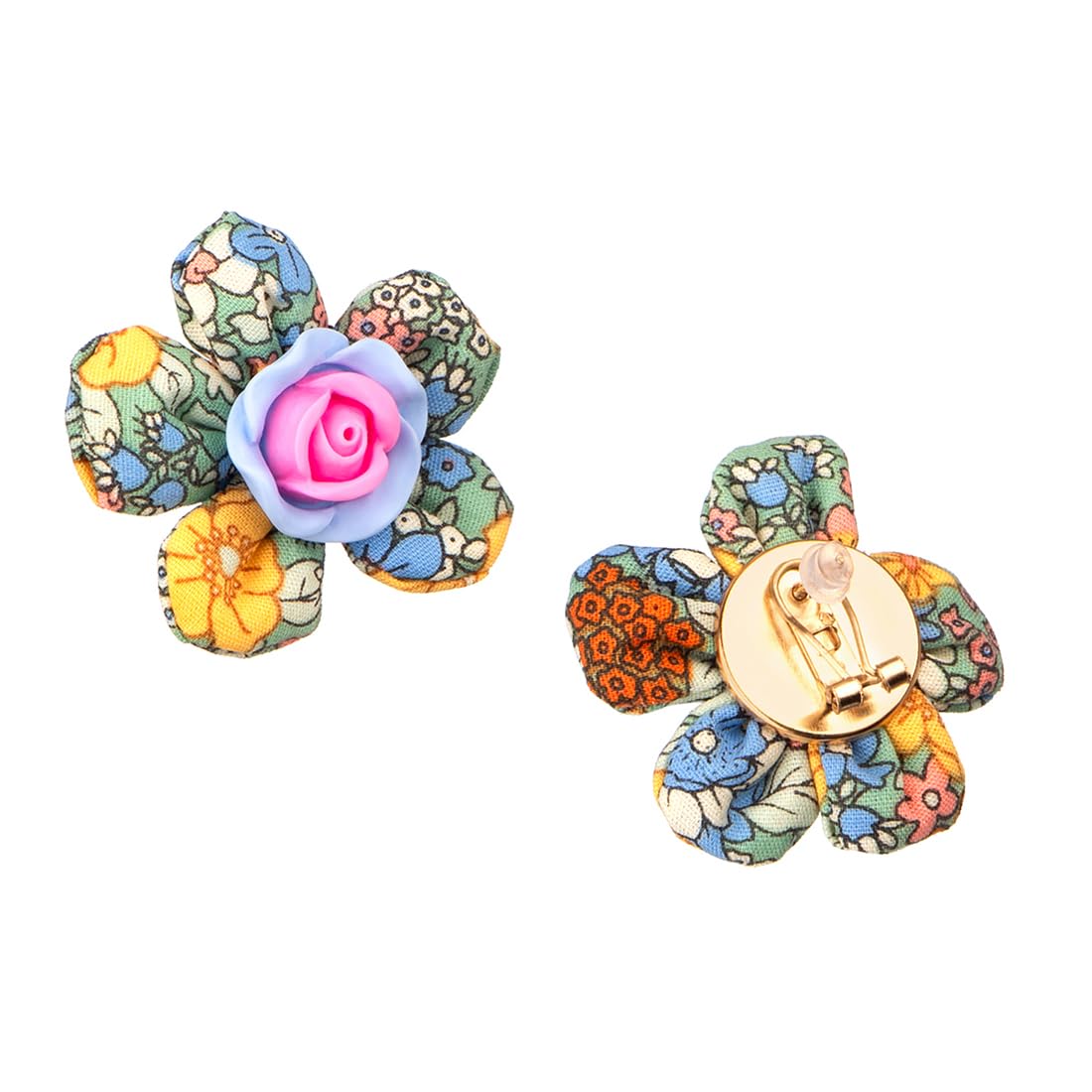Yellow Chimes flower earrings - stylish addition to outfits