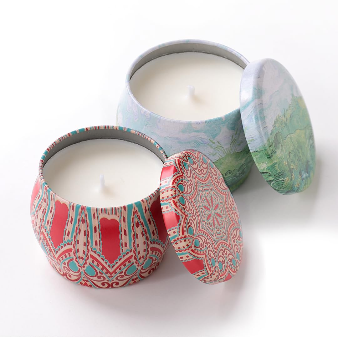 Combo: Scented Candles for Home Decor | Diwali & Birthday Gifts | Yashioka & Rose Fragrance | 120 GMS Each