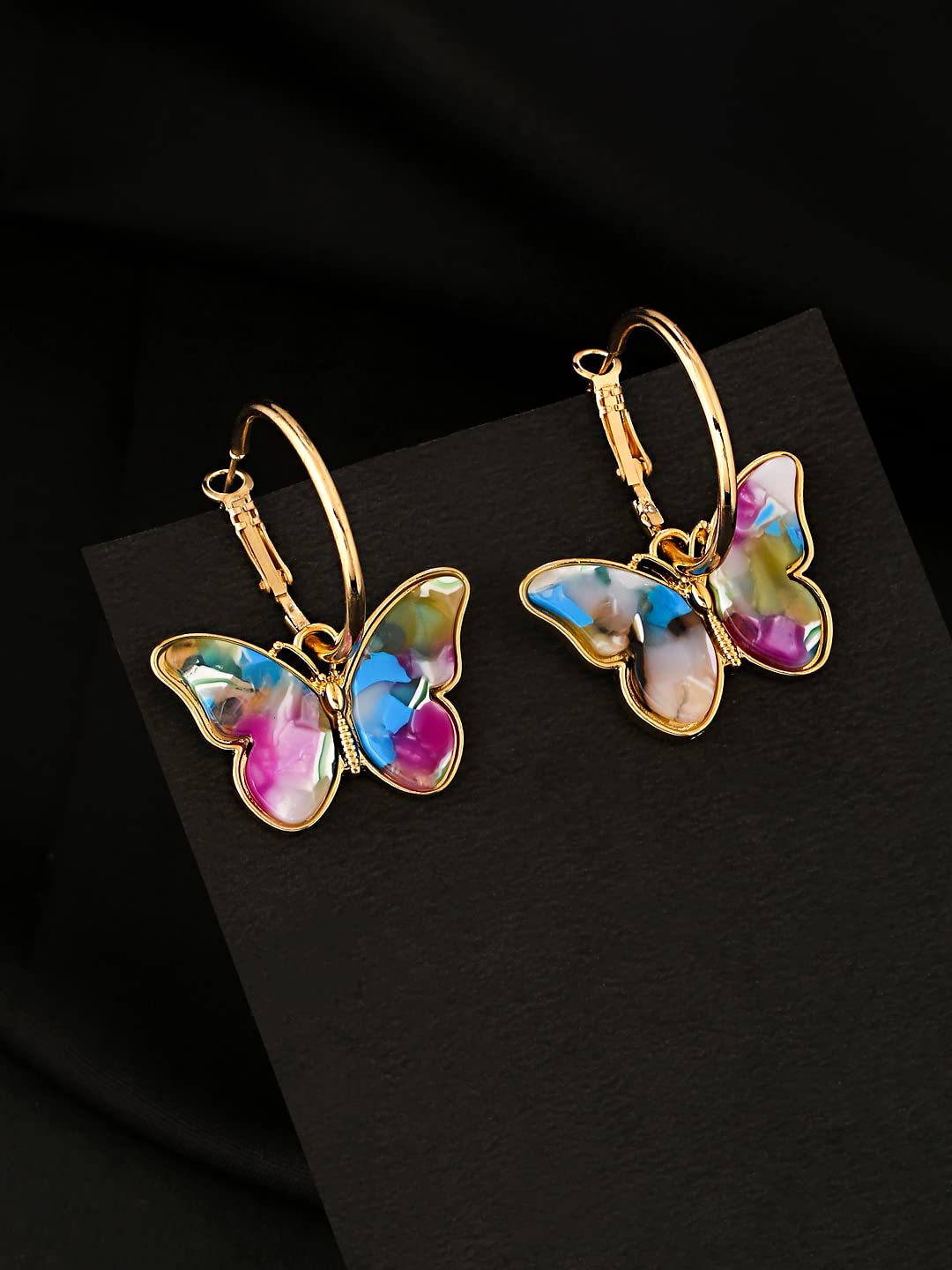 Yellow Chimes lightweight hoop earrings - Everyday wear