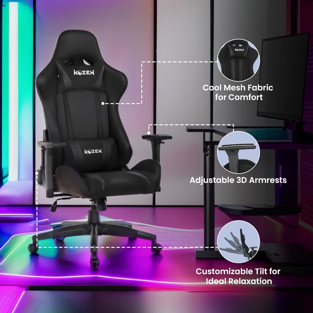KOZEN Diablo Gaming Chair - Ergonomic design for gamers