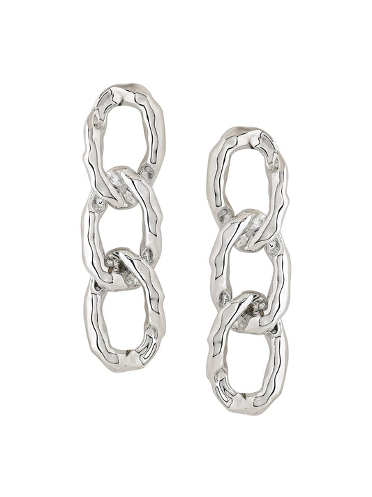 unwind versatile silver earrings - everyday stylish wear