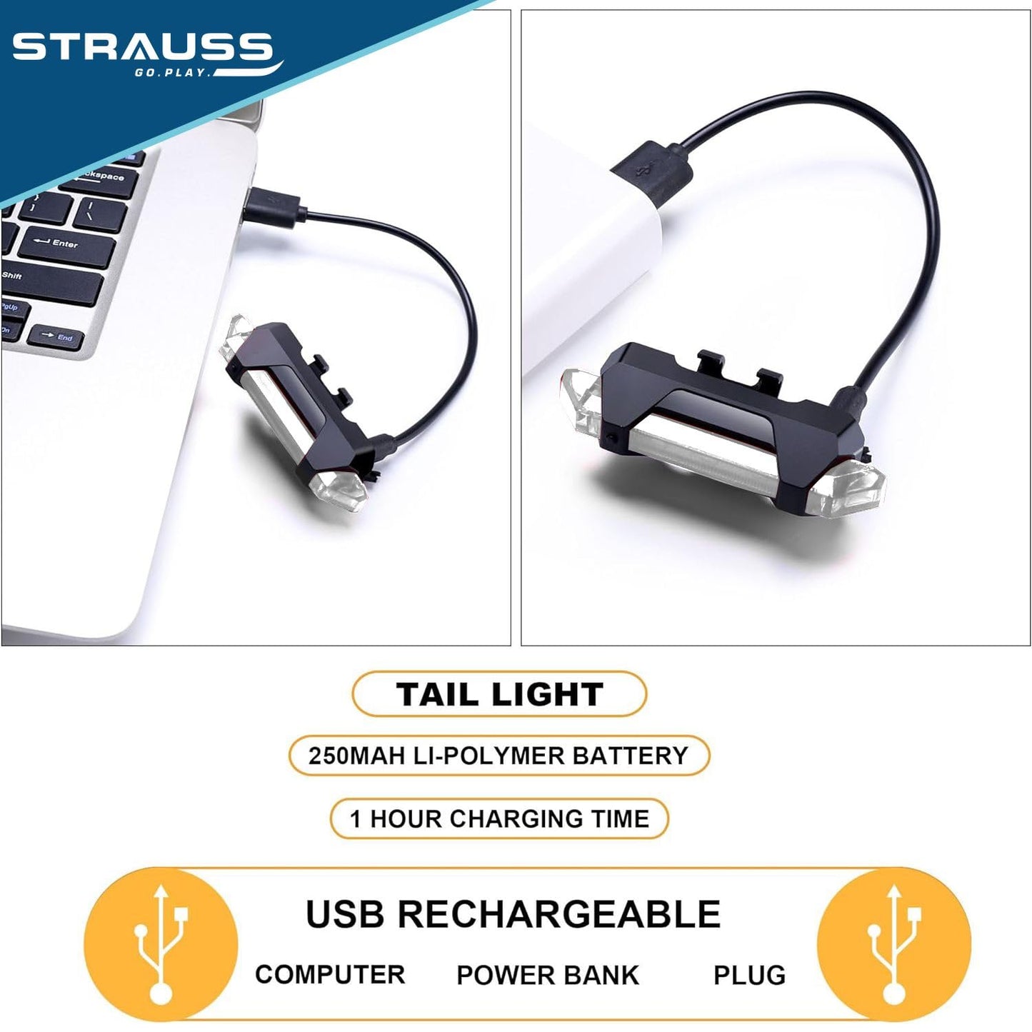 Strauss Outdoor Bicycle Light - Casual Evening Rides