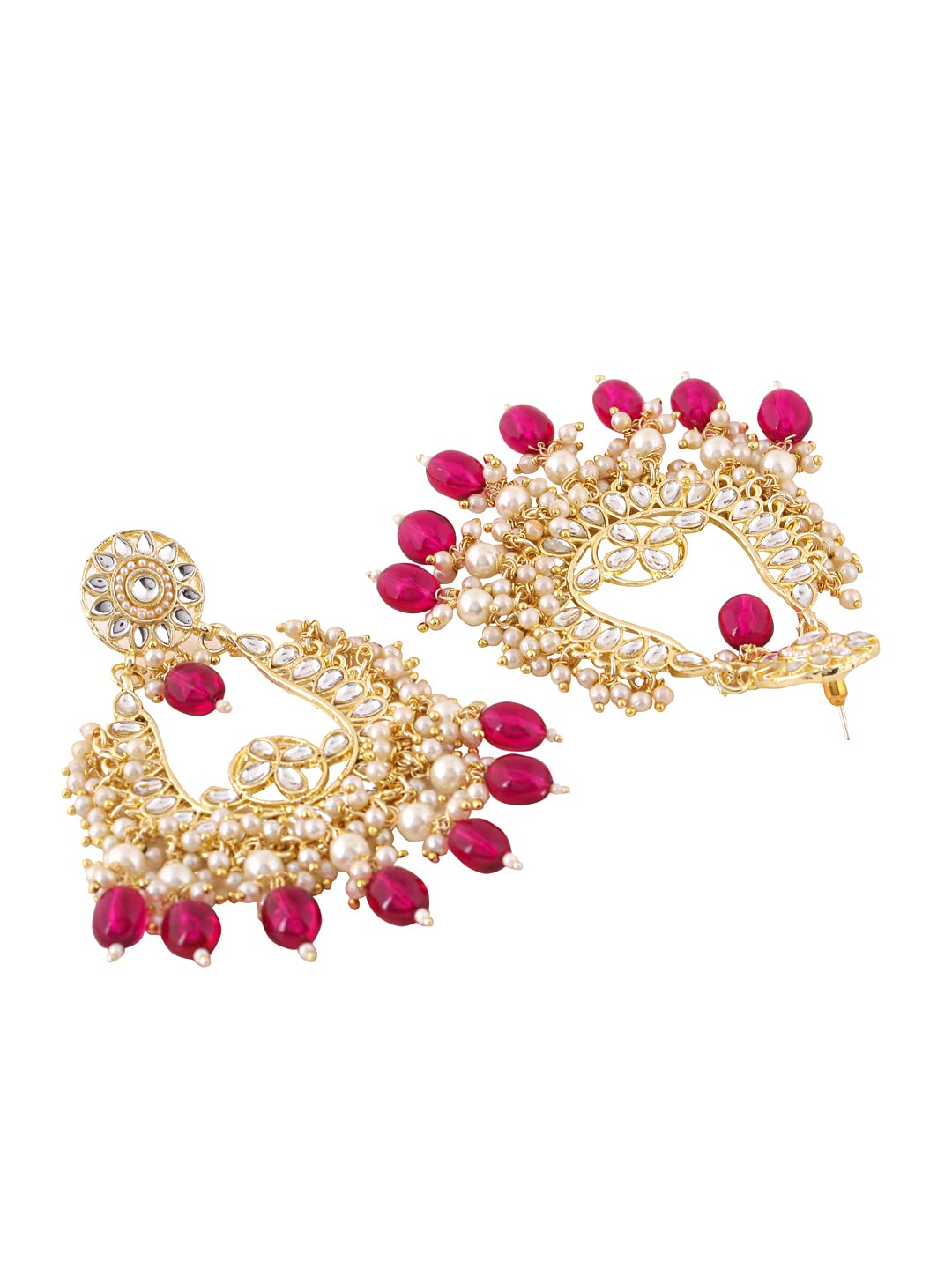 Yellow Chimes Brass Earrings - Enhance your ethnic outfit