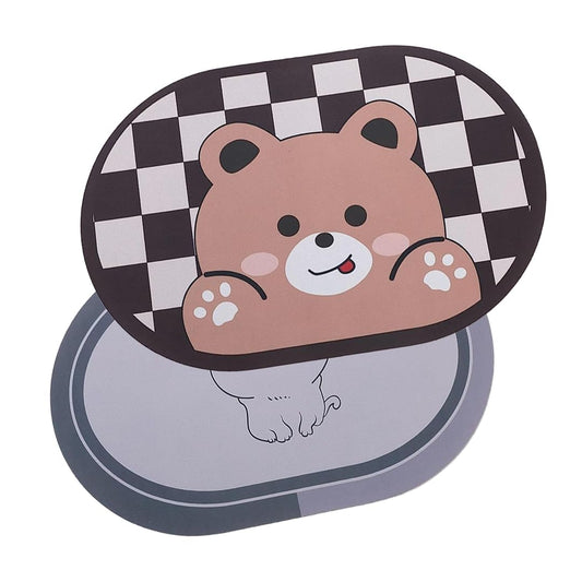 1: Anti-Skid Door Mat for Bedroom & Living Room | Ideal for Kids & Bathroom | Grey | Size: 1 Piece