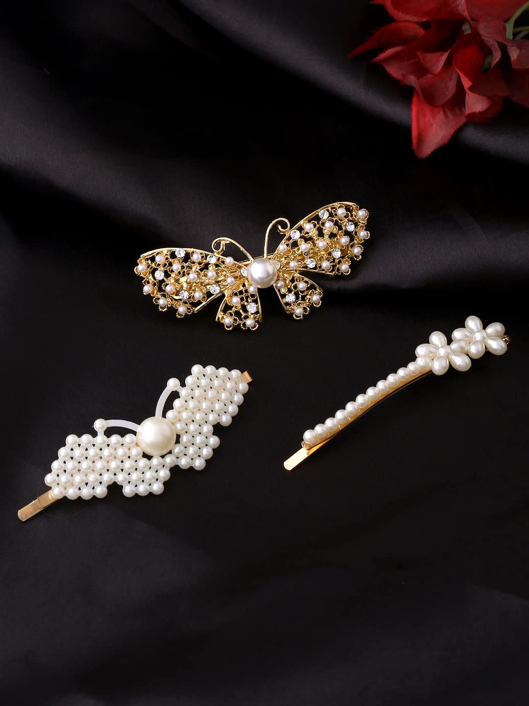 Yellow Chimes hair accessories - butterfly design for girls
