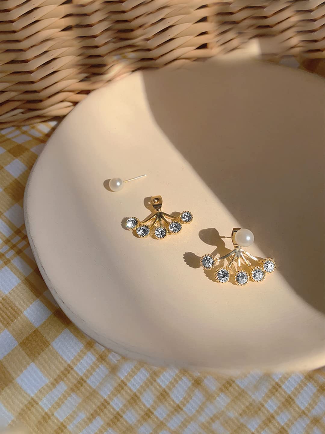 unwind elegant crystal earrings - ideal anniversary present