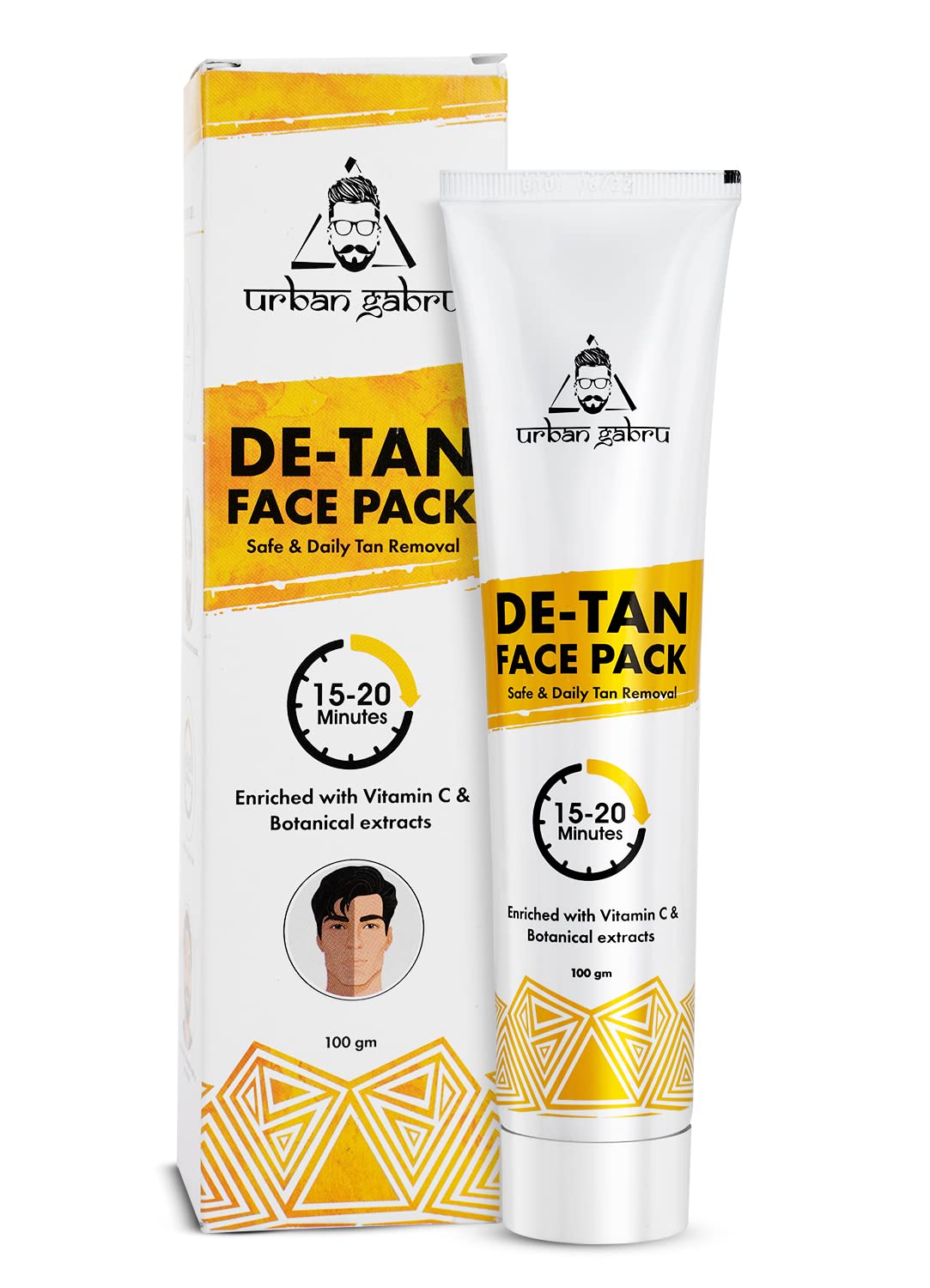 Urban Gabru De-tan Face Pack - Ideal for post-sun exposure care