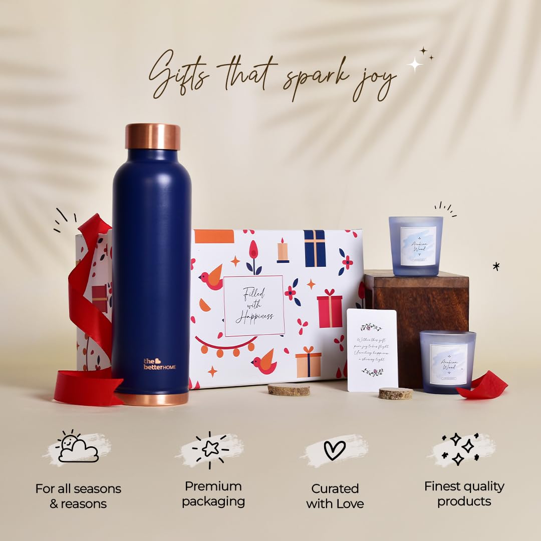 Gleevers Copper Water Bottle - Perfect for Housewarming