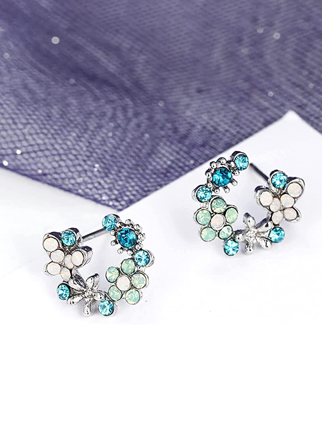 unwind silver tone hoop earrings - perfect birthday gift