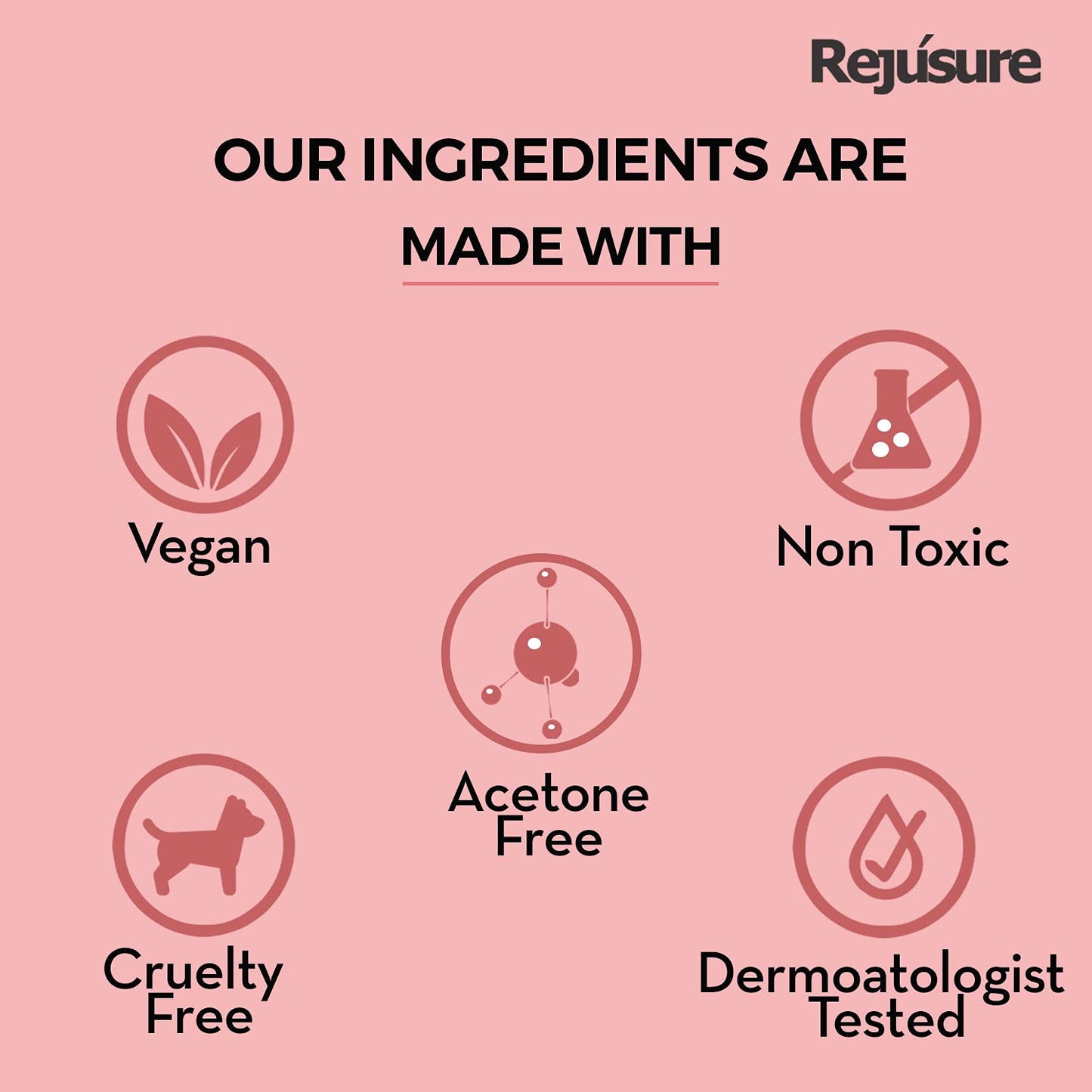 Rejusure nail polish remover pads - perfect for quick manis