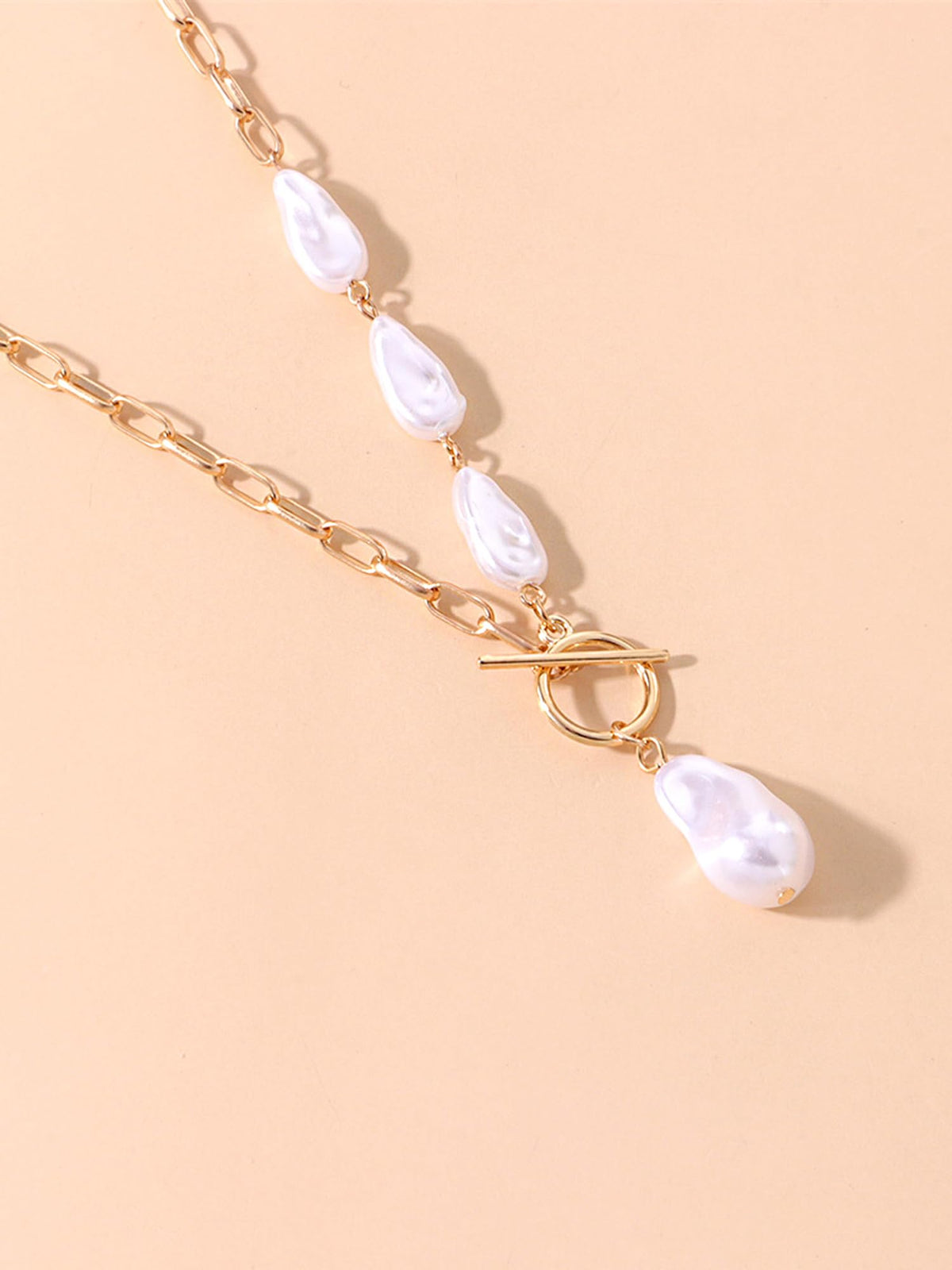 Kairangi gold plated pearl necklace - stylish gift for girls