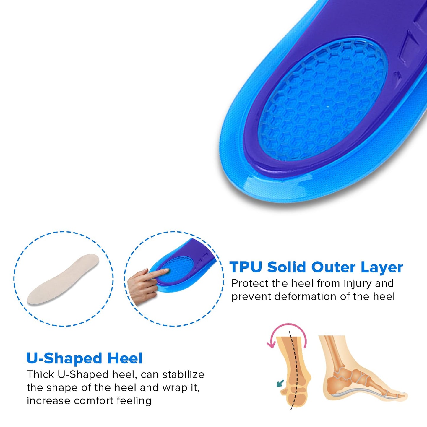 Dr Foot energizing gel insoles - everyday use