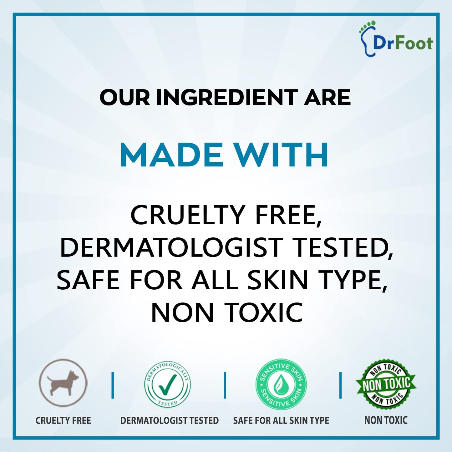 Dr Foot corn caps - waterproof adhesive for feet