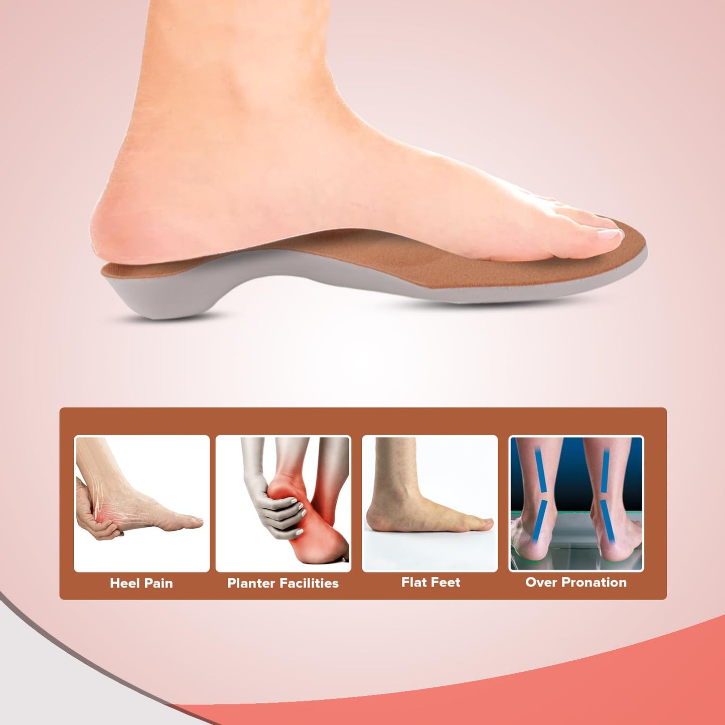 Dr Foot arch support insoles - Long day comfort