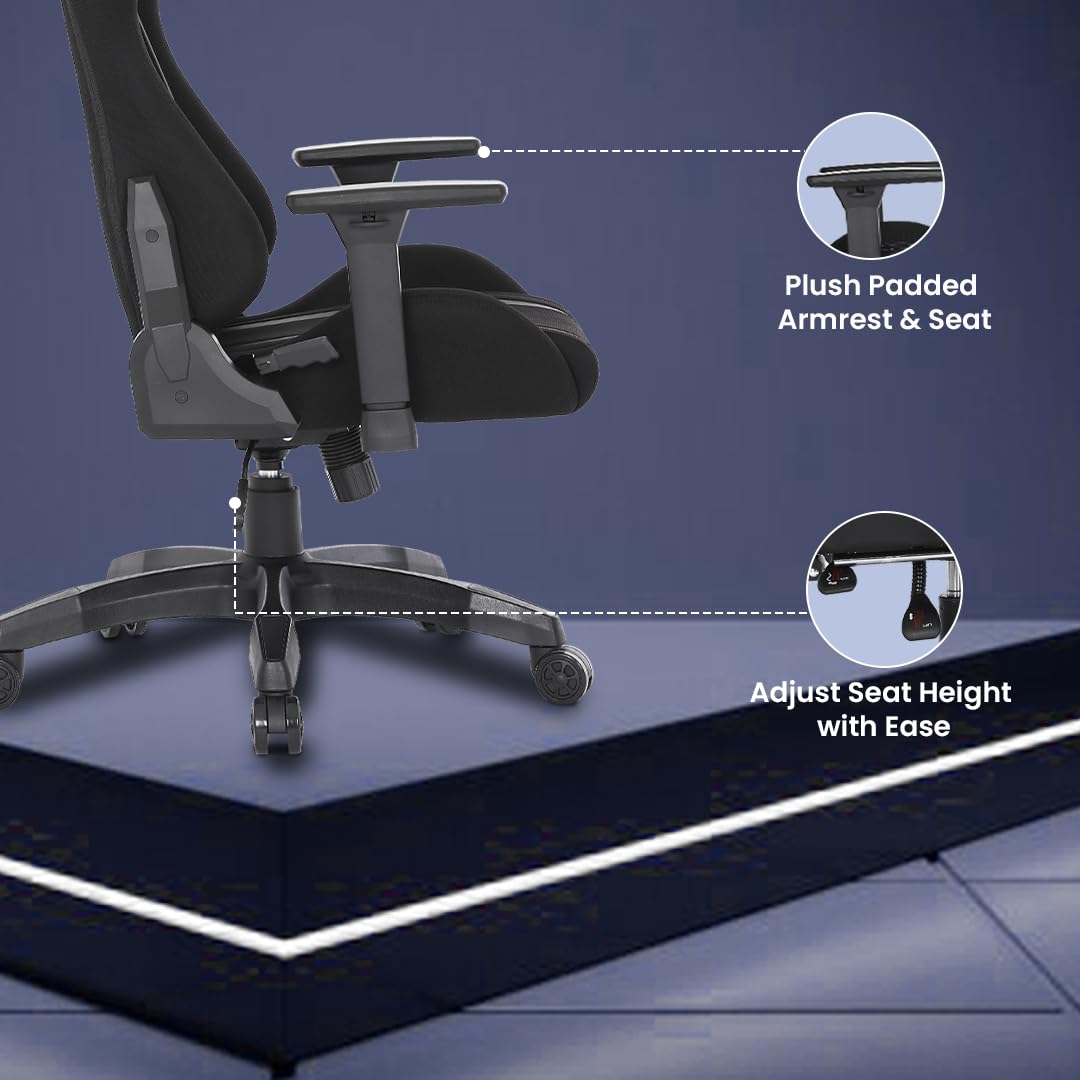 KOZEN Diablo Gaming Chair - Breathable fabric for cool seating