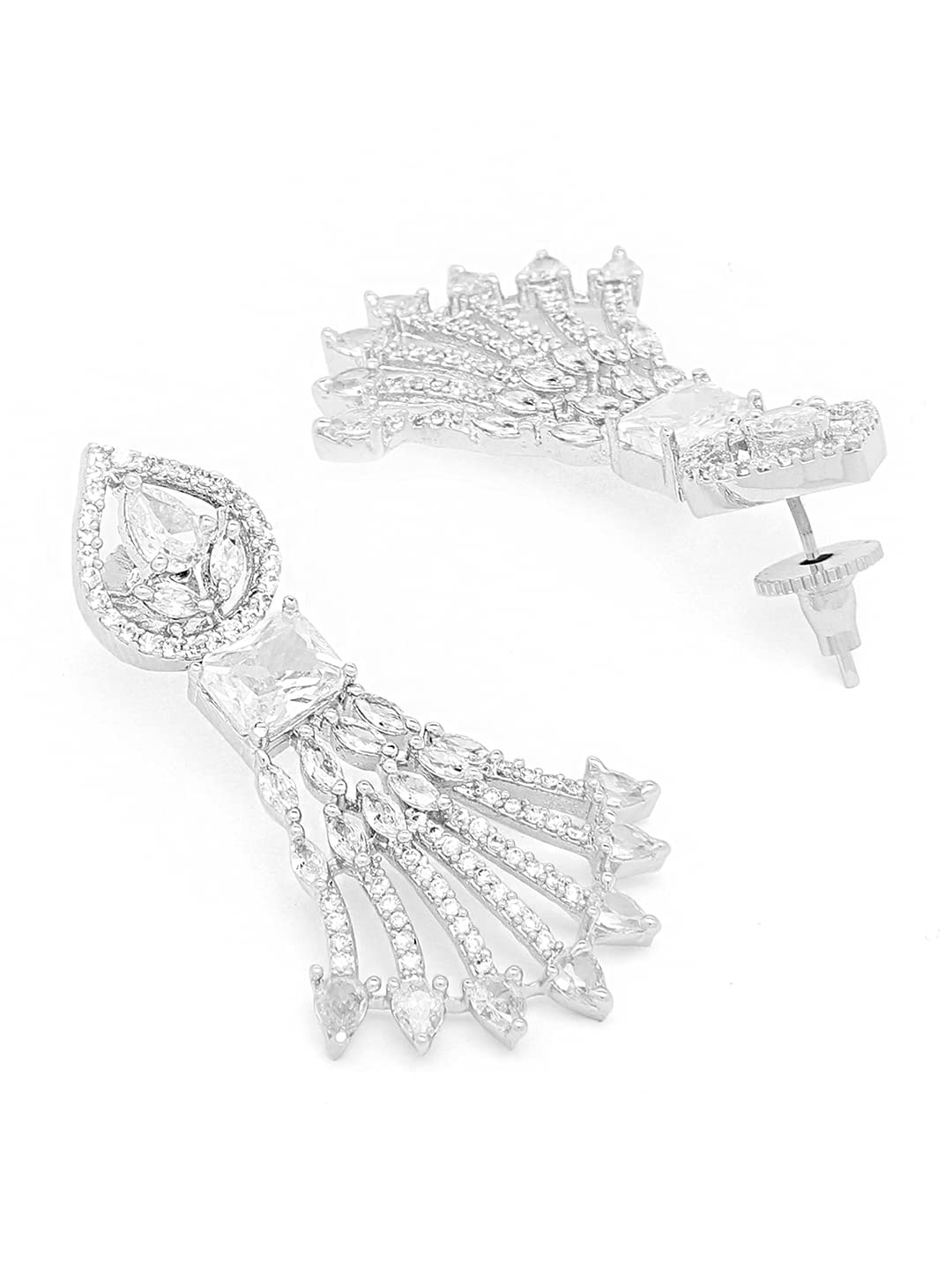 Yellow Chimes Silver Necklace - Elegant evening wear