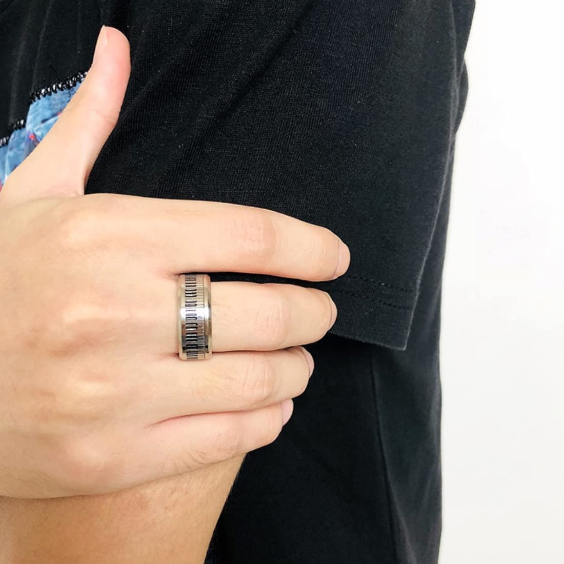 Yellow Chimes Silver Ring - Ideal gift for men