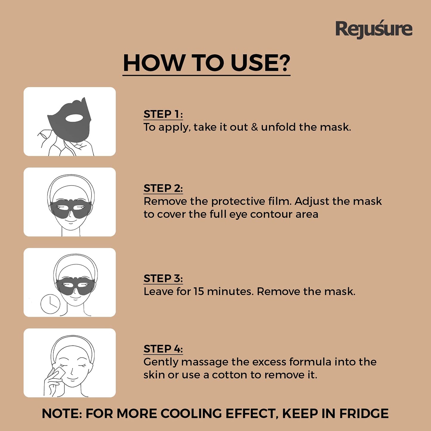 Rejusure eye masks - Dark circle treatment for adults