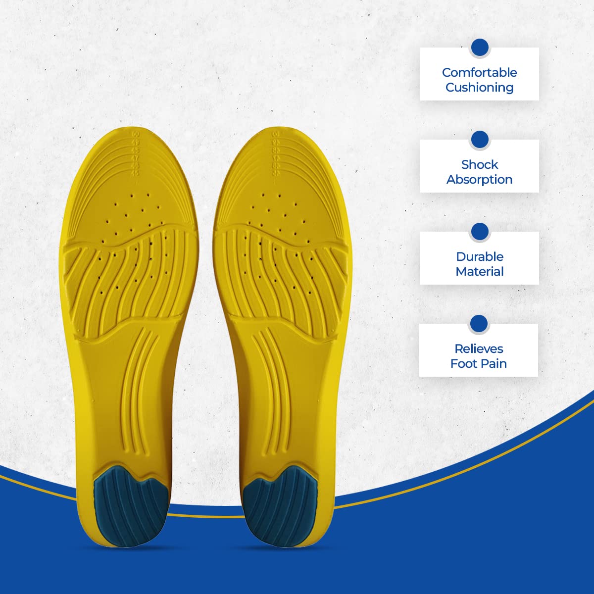 Dr Foot gel insoles - Moisture-wicking breathable fabric