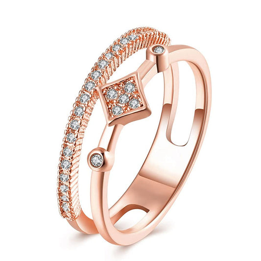 Yellow Chimes Eternity Love Ring - Sophisticated Design for All Occasions