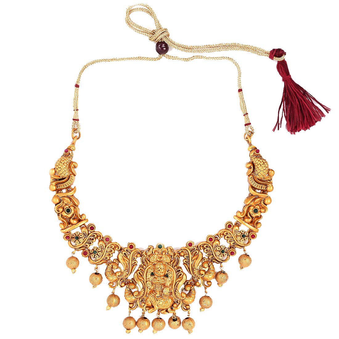 Yellow Chimes elegant gold plated choker - cultural events