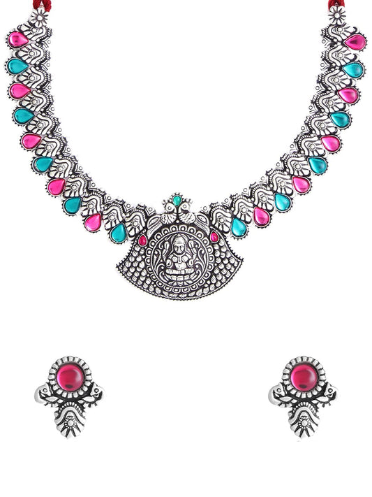 Yellow Chimes Kolhapuri Necklace - Stylish Outfit