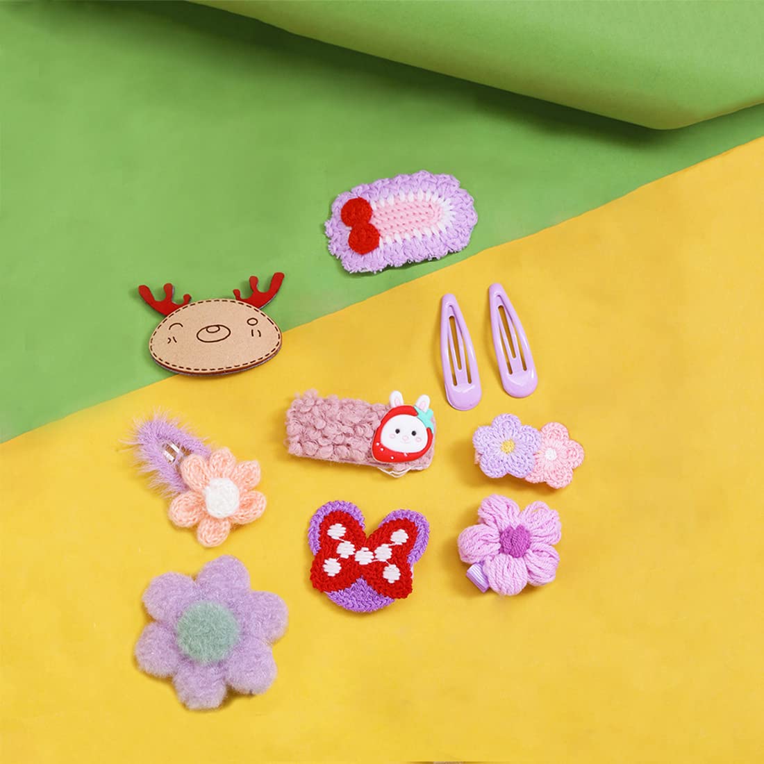 Yellow Chimes Melbees Hair Clips - Clip for school activities