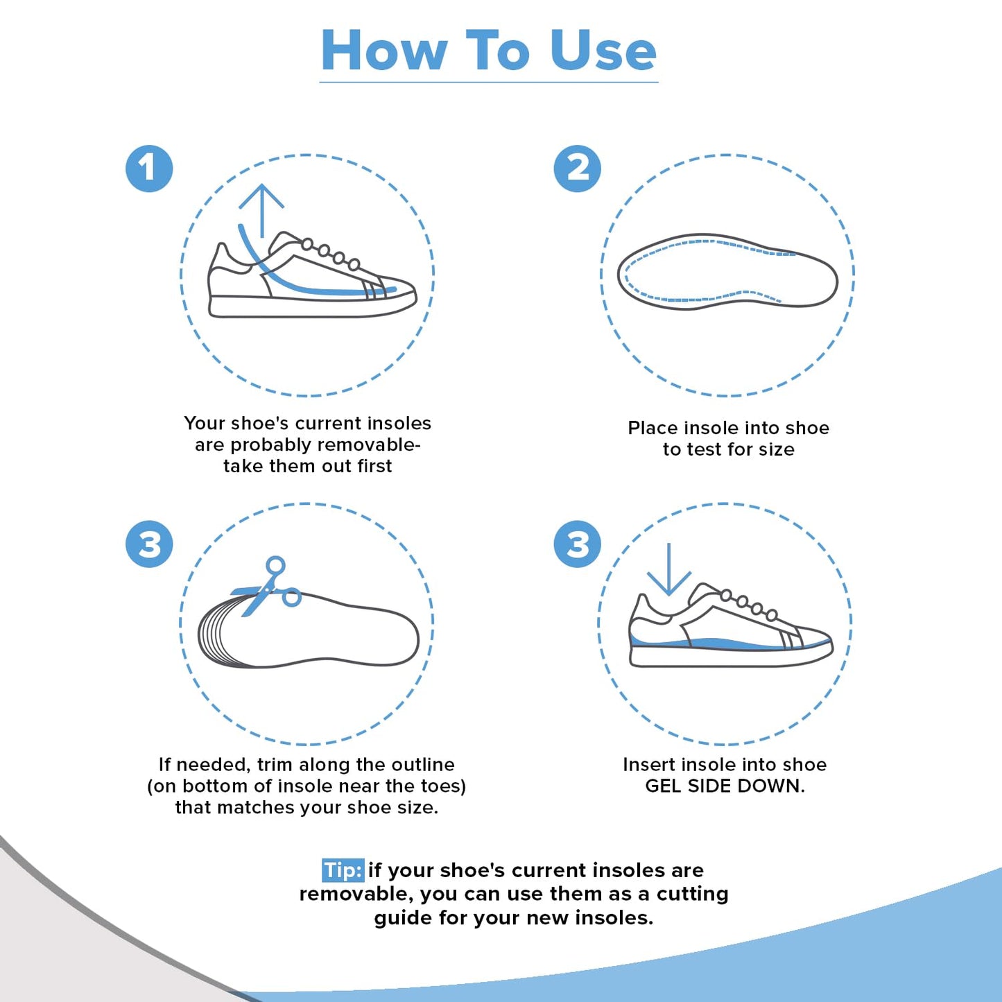 Dr Foot massaging gel insoles - daily use