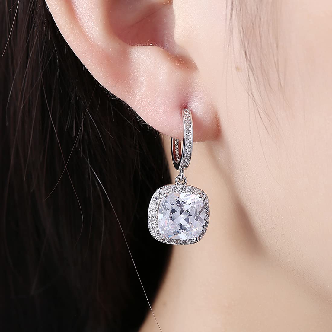 Yellow Chimes crystal drop hoops - ideal for anniversaries
