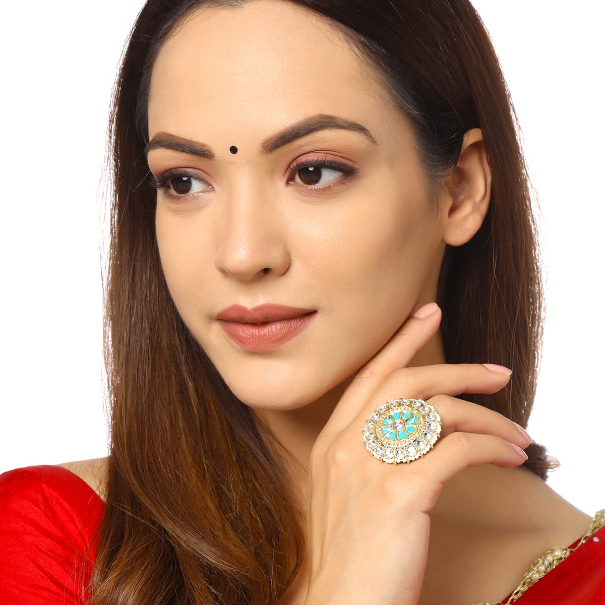 Yellow Chimes Floral Design Rings - Elegant gift for women