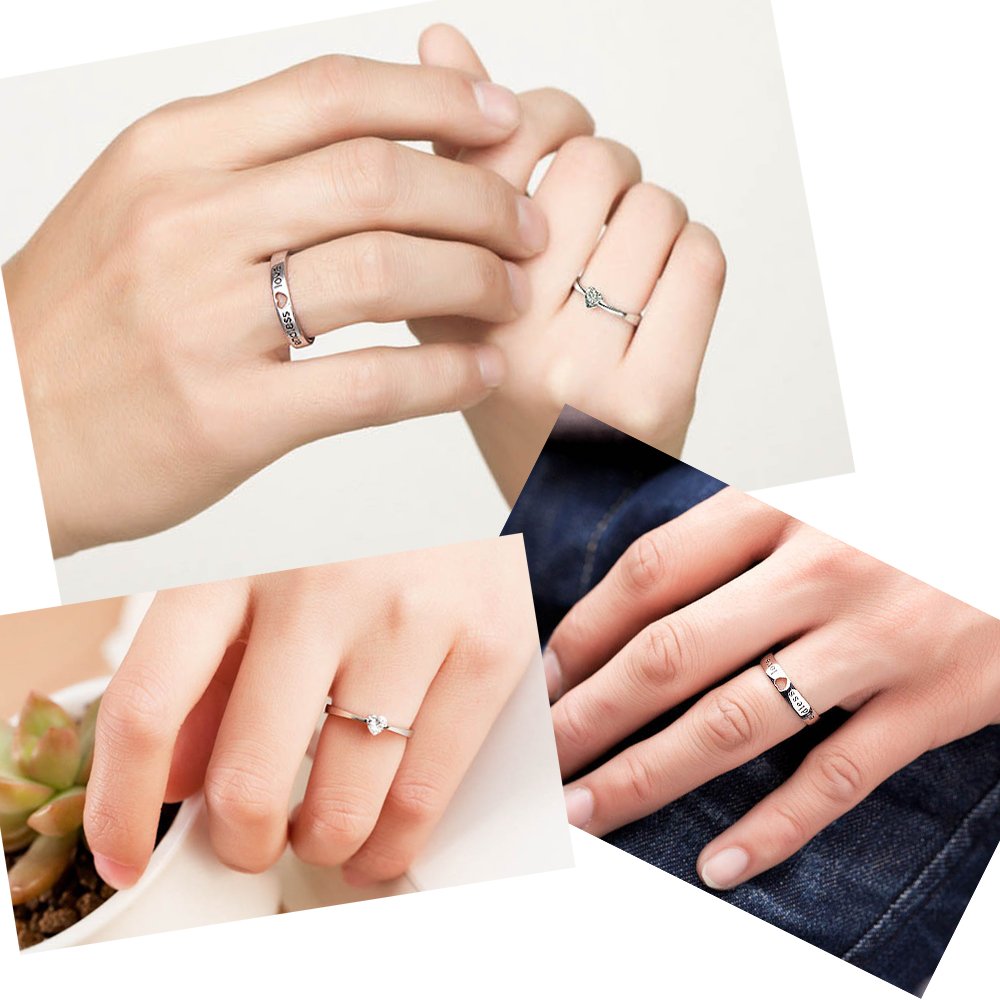 Yellow Chimes Valentine's Couple Ring - Symbol of Love